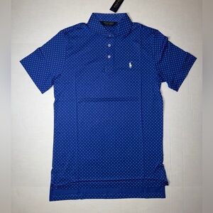 Ralph Lauren Blue Patterned Men's Polo Shirt